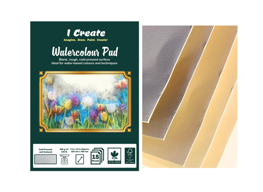 A4 Watercolour Pad | 300 gsm, 15 Sheets