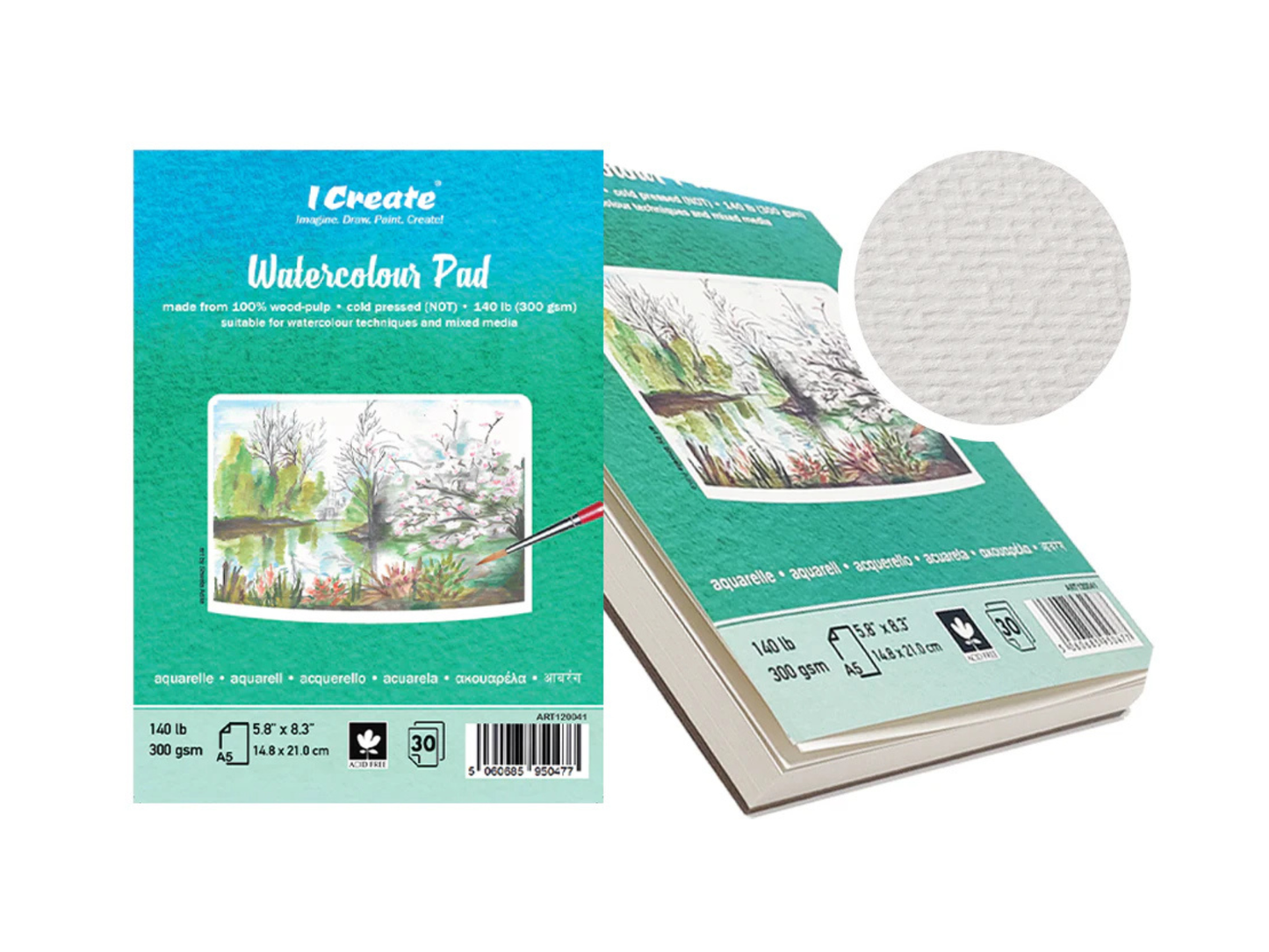 A5 Watercolour Pad | 300 gsm, 30 Sheets