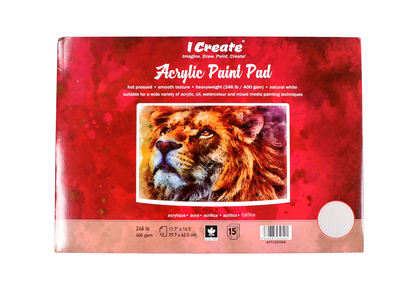A3 Acrylic Paint Pad | 400 gsm, 15 Sheets