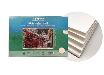 A3 Watercolour Pad | 300 gsm, 15 Sheets