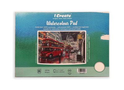 A3 Watercolour Pad | 300 gsm Cold Pressed, 15 Sheets