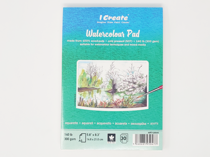 A5 Watercolour Pad | 300 gsm, 30 Sheets