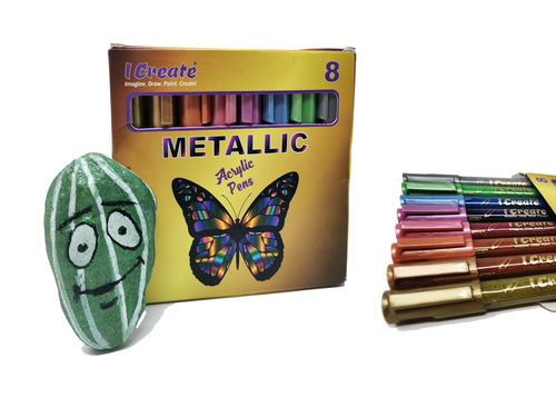 I Create set of 8 metallic acrylic paint pens