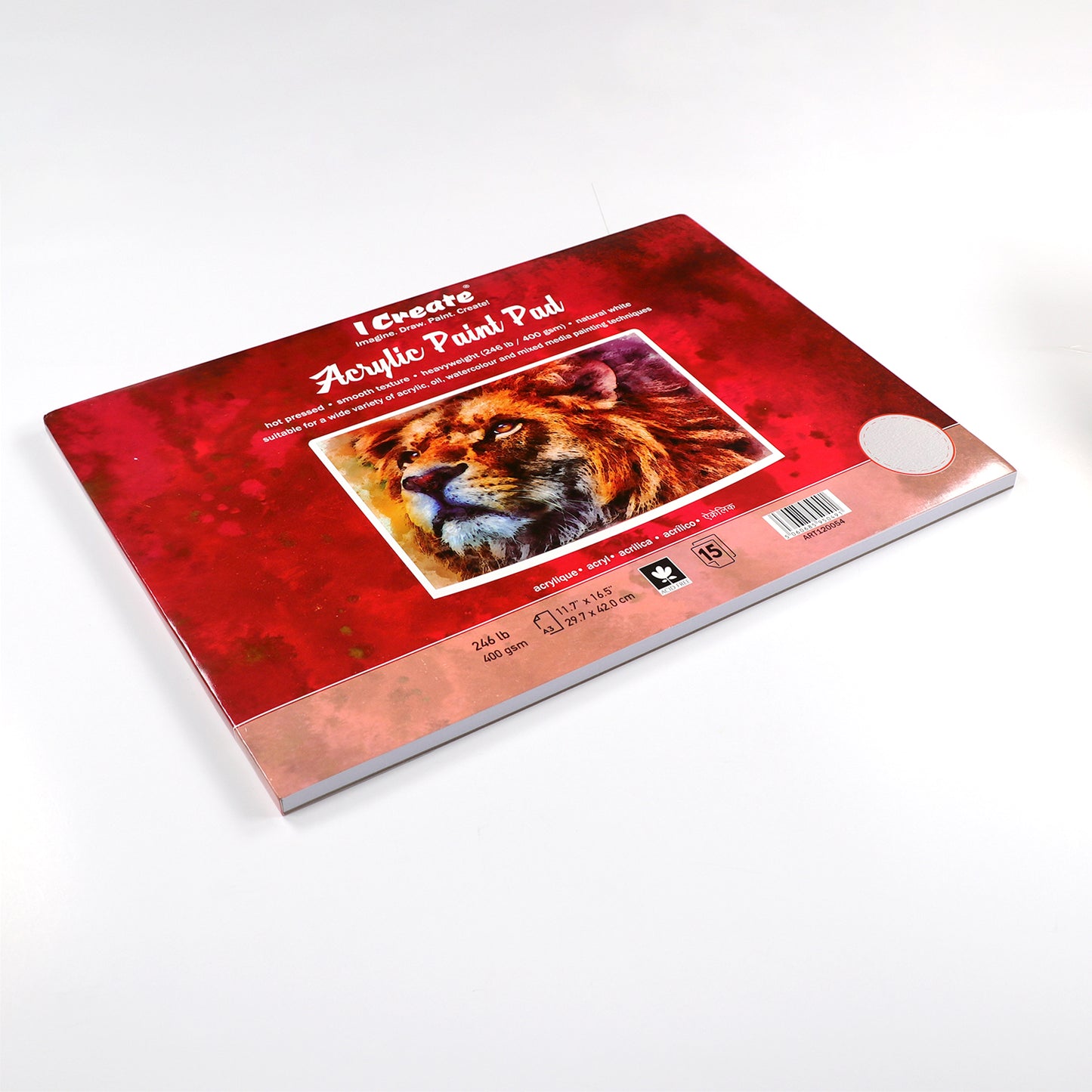 A3 Acrylic Paint Pad | 400 gsm, 15 Sheets