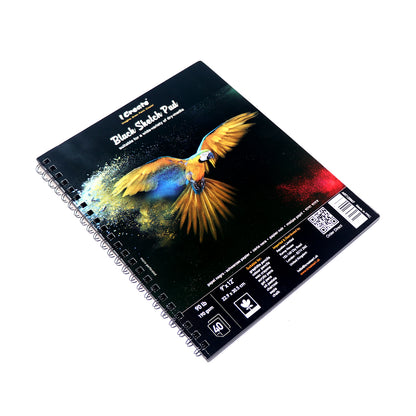 Black Sketch Pad | 9"x12", 190 gsm, 40 Sheets