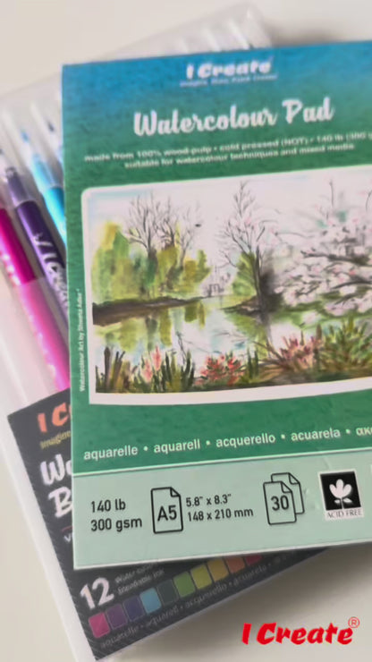 Watercolour Brush-Pens | Set of 12